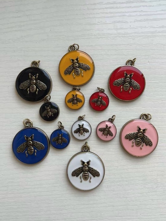 Source Unknown Accessories - Enamel Bee Charm or Pendant - Assorted Colors Available